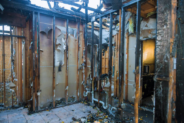 Professional Emergency Fire Cleanup technician working in Jonesville, NC